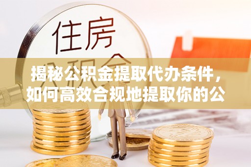 青州揭秘公积金提取代办条件，如何高效合规地提取你的公积金