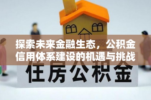 青州探索未来金融生态，公积金信用体系建设的机遇与挑战
