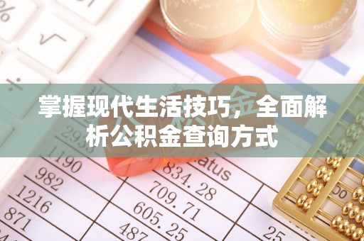青州掌握现代生活技巧，全面解析公积金查询方式