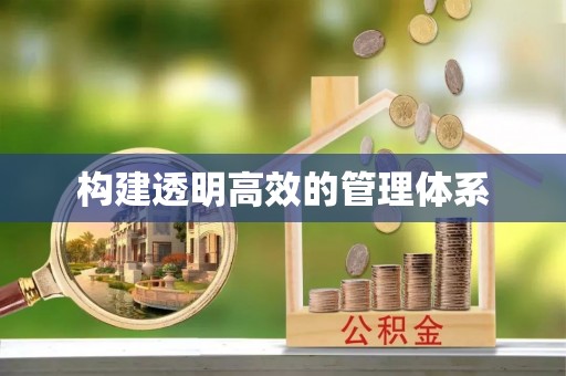 青州构建透明高效的管理体系
