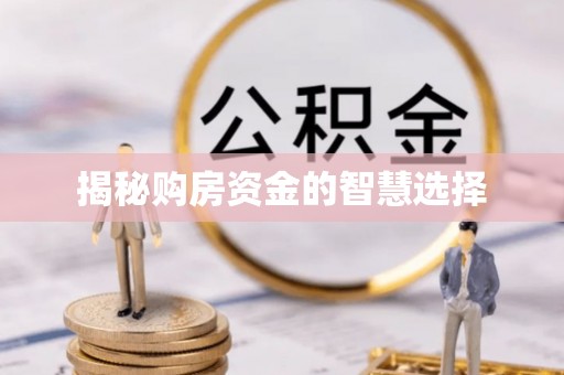 青州揭秘购房资金的智慧选择