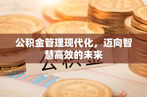 青州公积金管理现代化，迈向智慧高效的未来