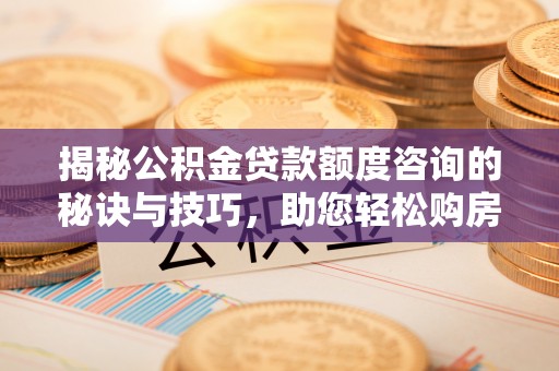 青州揭秘公积金贷款额度咨询的秘诀与技巧，助您轻松购房！