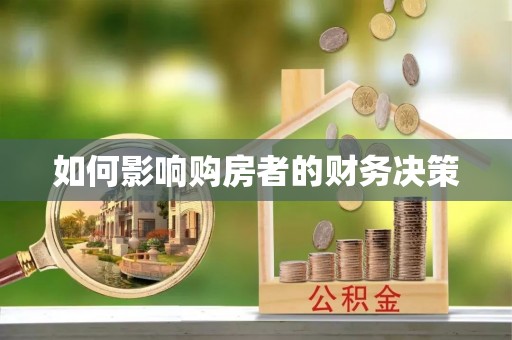 青州如何影响购房者的财务决策