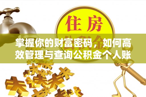 青州掌握你的财富密码，如何高效管理与查询公积金个人账户信息
