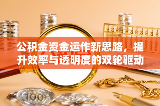 青州公积金资金运作新思路，提升效率与透明度的双轮驱动
